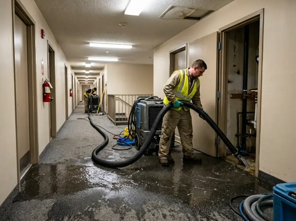 multi-unit-apartment-hallway-f-005 — frequently asked questions, Emergency Burst Pipe Water Extraction & Removal in Dale Cit…